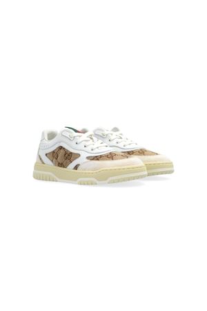 white leather sneakers GUCCI KIDS | 793956AADOW9555